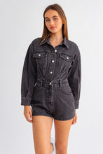 Load image into Gallery viewer, Suja Denim Romper
