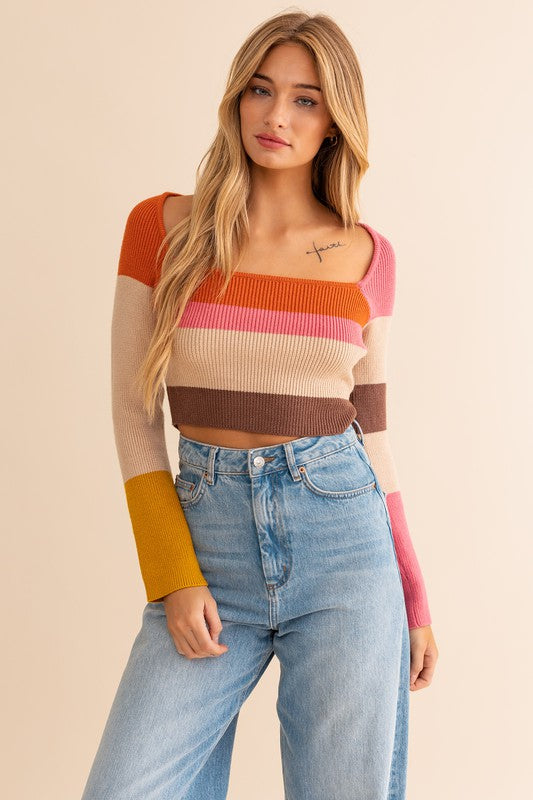 Walk the Block Striped Top