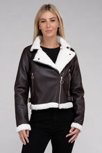 Load image into Gallery viewer, Love to Love Plush Teddy Trimmed Jacket
