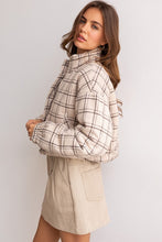 Load image into Gallery viewer, Casey Plaid Puffer Jacket
