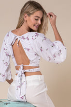 Load image into Gallery viewer, Lany Floral Wrap Top
