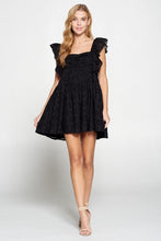 Load image into Gallery viewer, Noir Eyelet Dress
