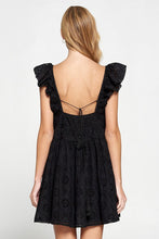 Load image into Gallery viewer, Noir Eyelet Dress
