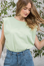 Load image into Gallery viewer, On the Brink Padded Shoulder Top
