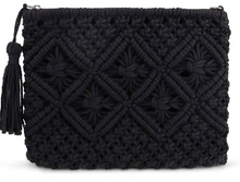 Load image into Gallery viewer, Kira Crochet Clutch - Black
