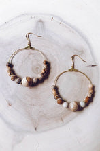 Load image into Gallery viewer, Missy Gemstone Hoop Earrings
